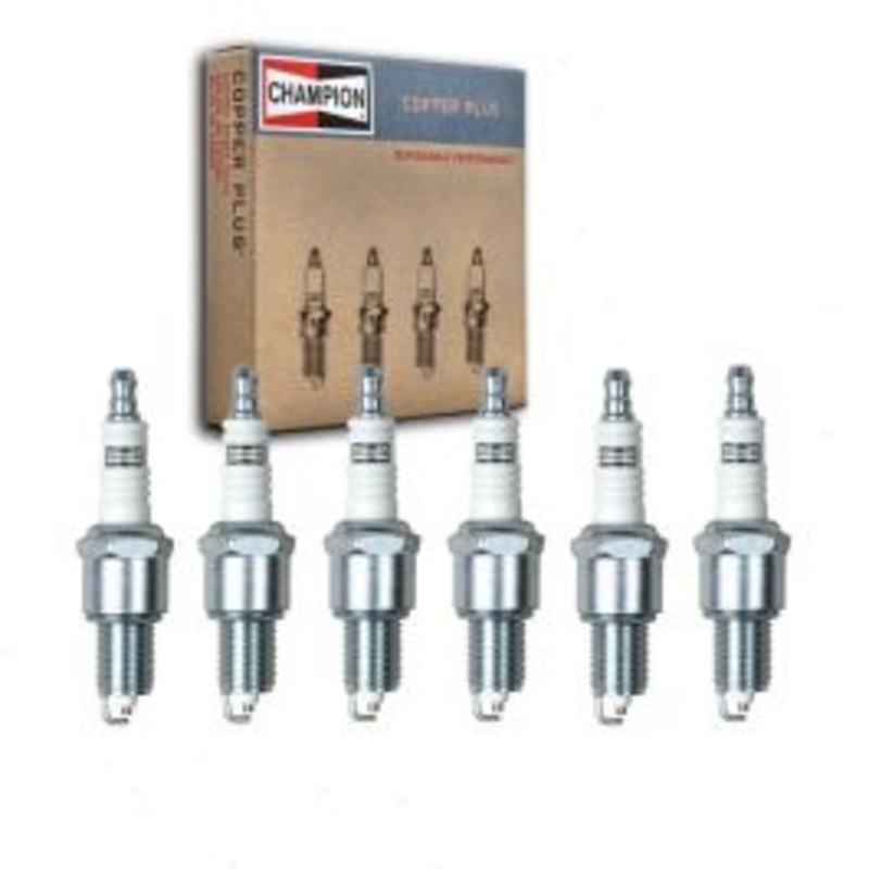 6 pc Champion Copper Plus Spark Plugs for 1964 Jeep J-230 3.8L L6