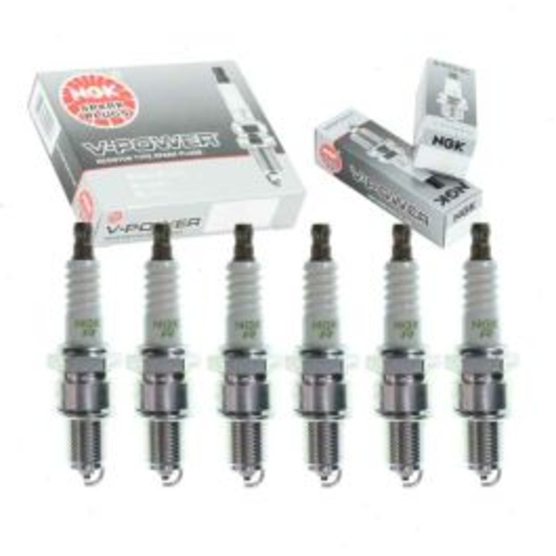 6 pc NGK V-Power Spark Plugs for 1967-1989 Toyota Land Cruiser 3.9L 4.0L 4.2L L6