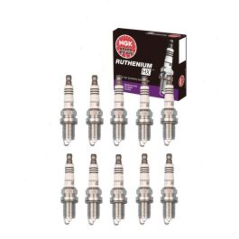 10 pc NGK Ruthenium HX Spark Plugs for 1997-2003 Dodge Ram 3500 8.0L V10