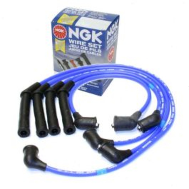 NGK Spark Plug Wire Set for 1989-1990 Nissan Sentra 1.6L L4