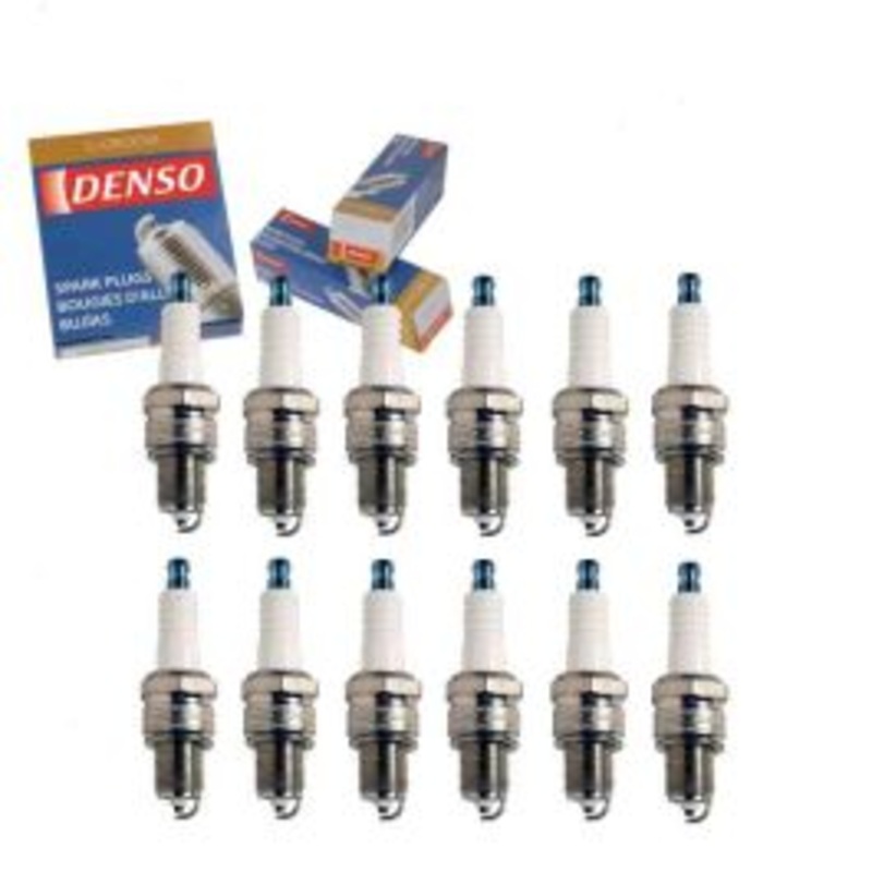 12 pc DENSO Standard U-Groove Spark Plugs for 1976-1980 Jaguar XJS 5.3L V12