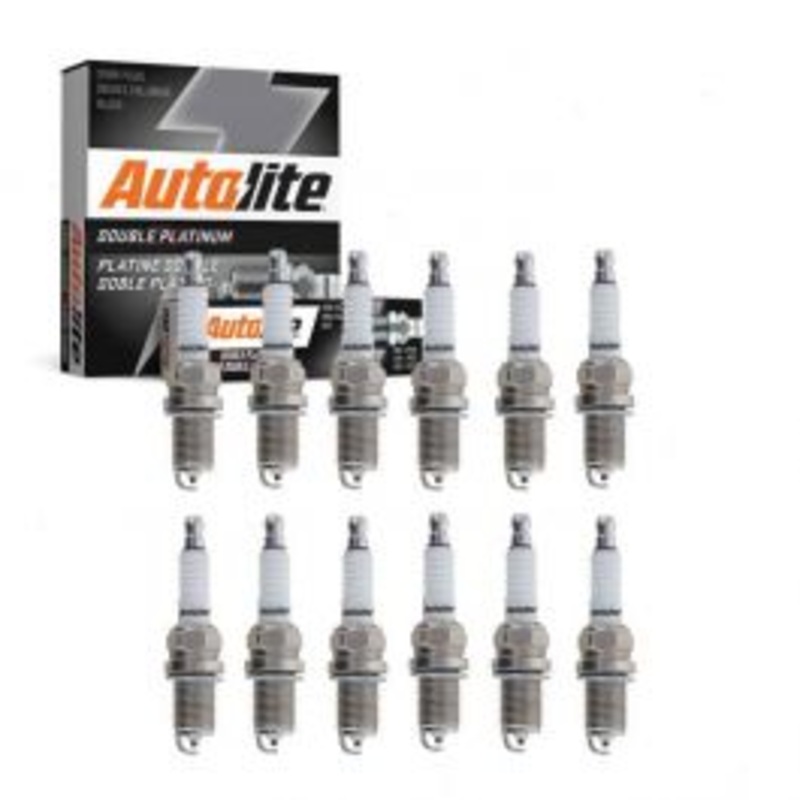 12 pc Autolite Double Platinum Spark Plug for 2015 Mercedes-Benz S600
