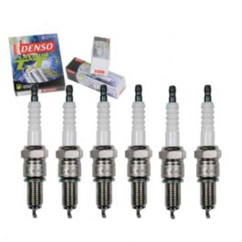 6 pc DENSO Platinum TT Spark Plugs for 1966 GMC Suburban 4.8L L6