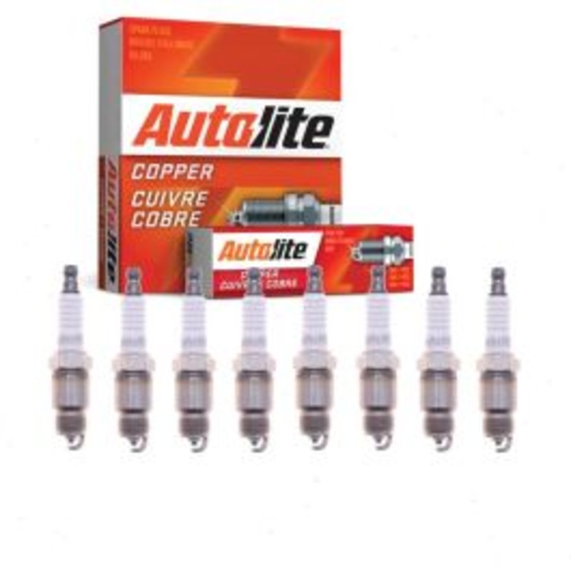 8 pc Autolite Copper Core Spark Plugs for 1987 GMC V2500 5.7L V8