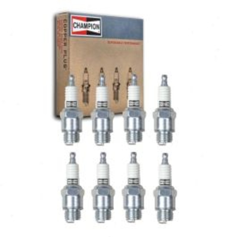 8 pc Champion Industrial Spark Plugs for 1937 Ford Model 74 2.2L V8