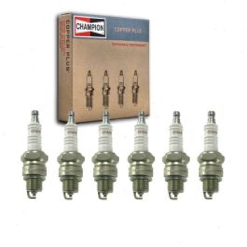 6 pc Champion Copper Plus Spark Plugs for 1965-1966 Jeep J-3700 3.8L L6