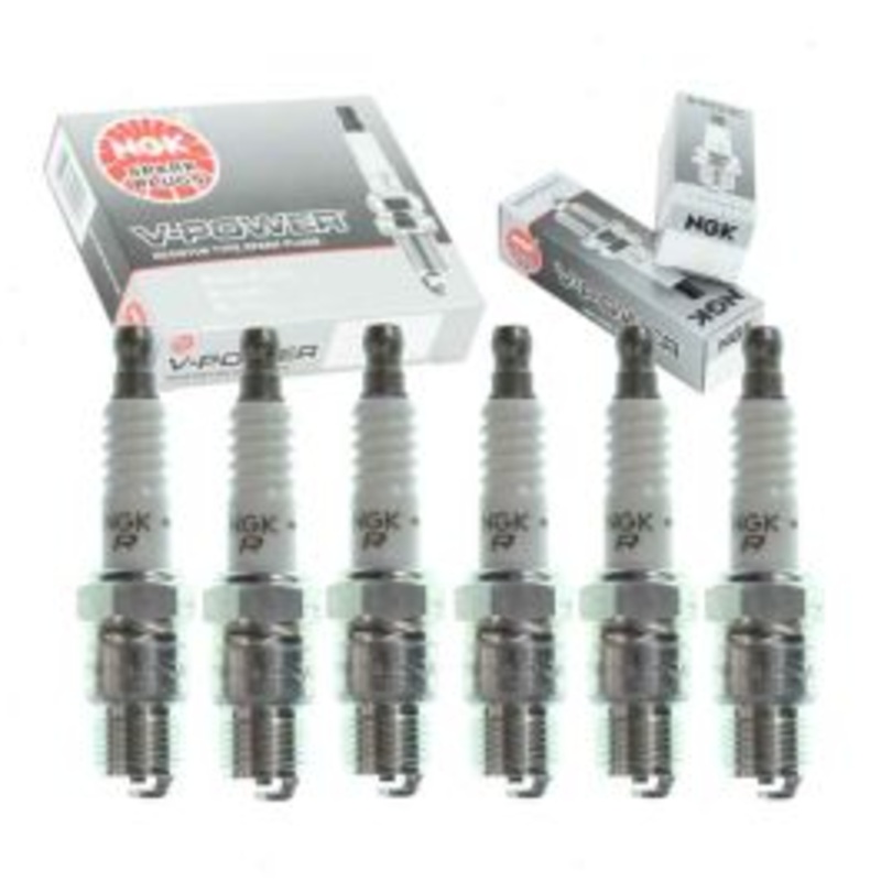 6 pc NGK V-Power Spark Plugs for 1975-1978 GMC G25 4.1L 4.8L L6