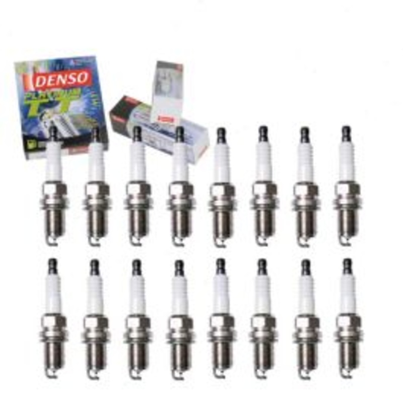 16 pc DENSO Platinum TT Spark Plugs for 2001-2002 Mercedes-Benz CLK55 AMG 5.5L V8