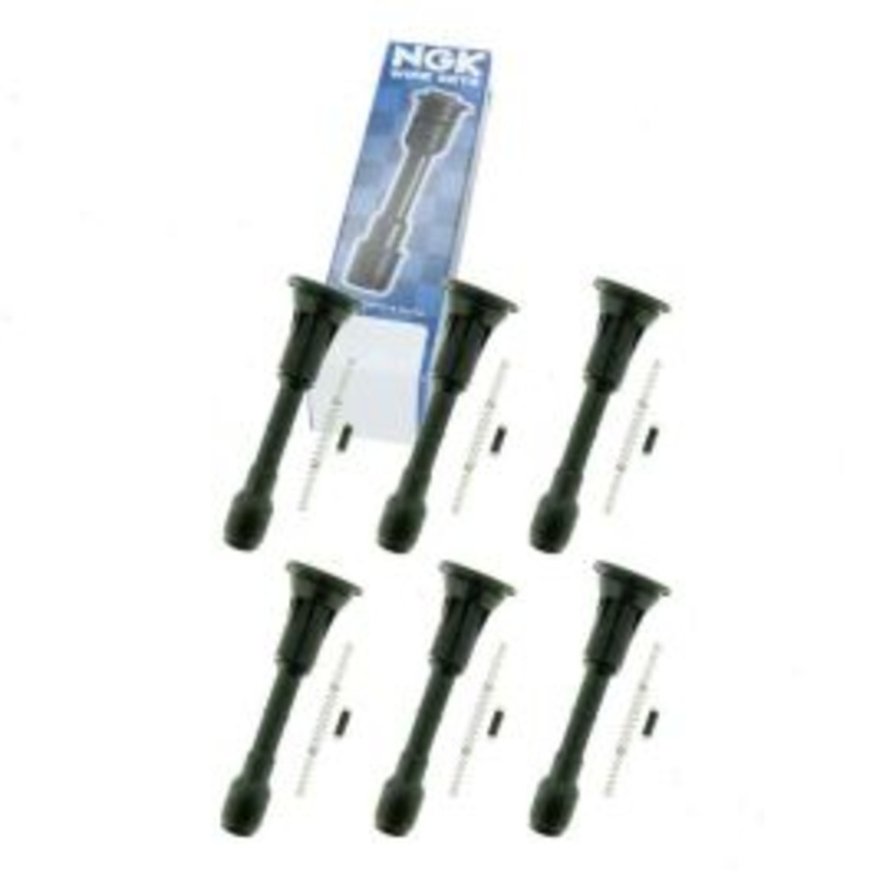 6 pc NGK Ignition Coil Boots for 2012-2013 Infiniti M35h 3.5L V6
