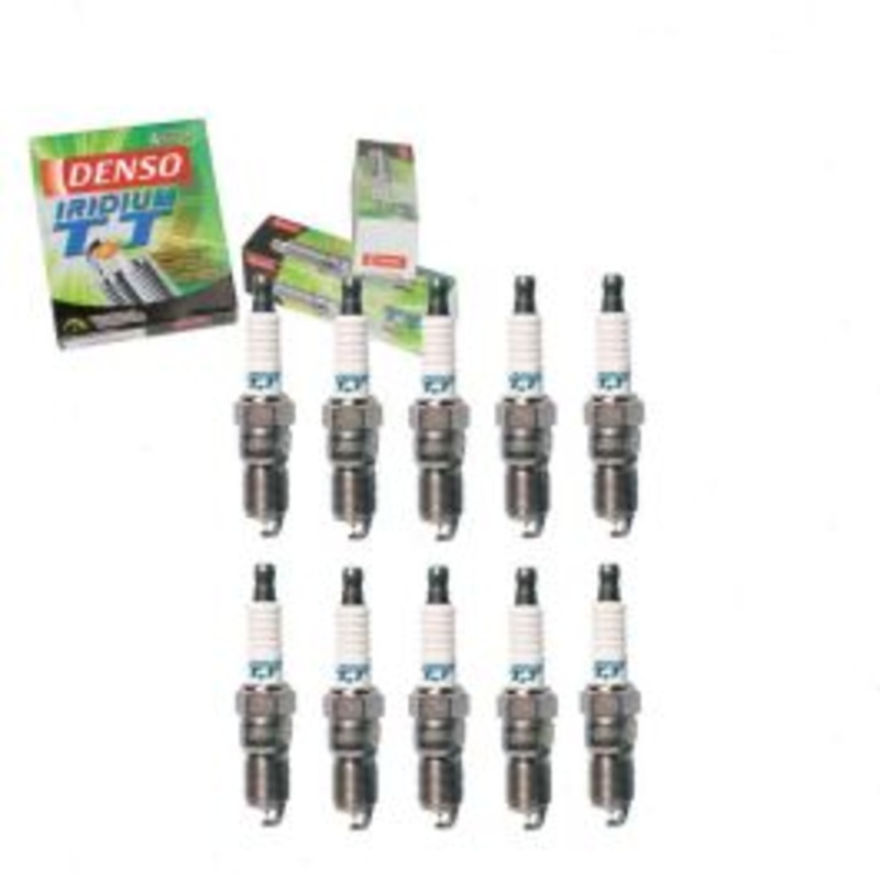 10 pc DENSO Iridium TT Spark Plugs for 1997 Ford Econoline Super Duty 6.8L V10