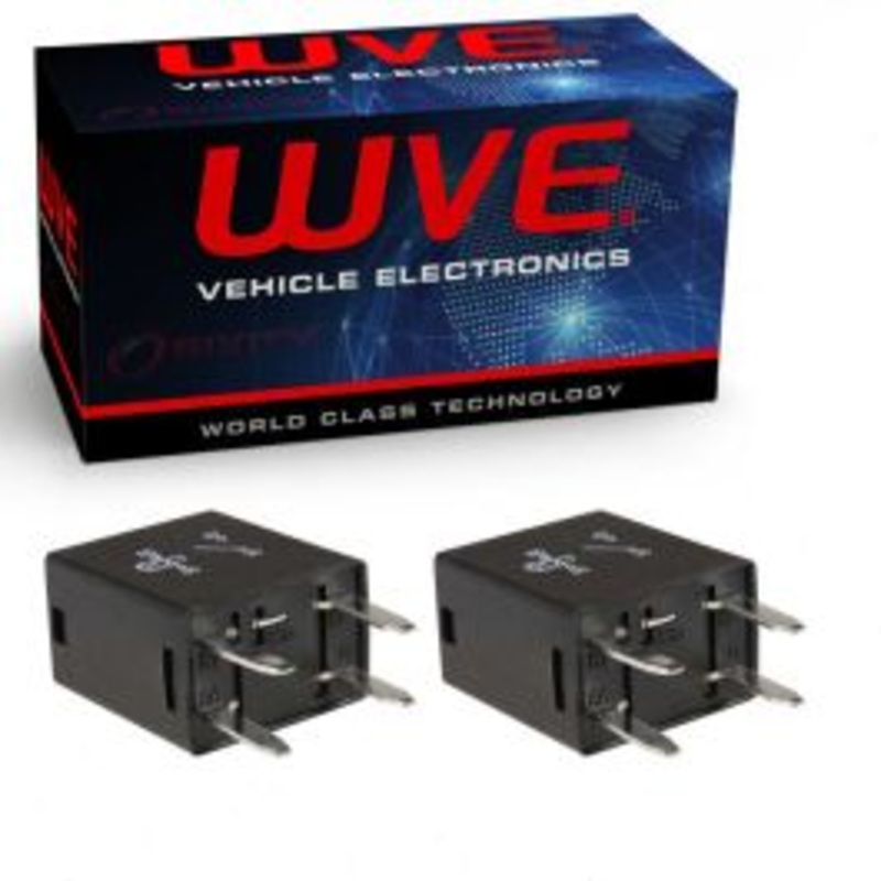 2 pc Wells WVE Headlight Relay for 2004-2013 Cadillac CTS XLR