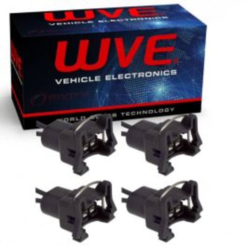 4 pc Wells WVE Variable Timing Solenoid Connectors for 2002-2013 BMW 545i 550i 550i GT 550i GT xDrive 550i xDrive 645Ci 650i 650i Gra 4.0L 4.4L 4.8L 6.0L V12 V8