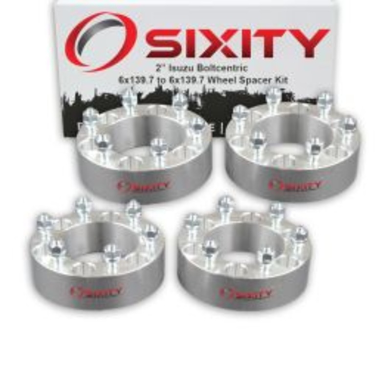 Sixity 4 pc 2" Thick Wheel Spacers - Isuzu Rodeo Trooper Truck - 6x139.7mm
