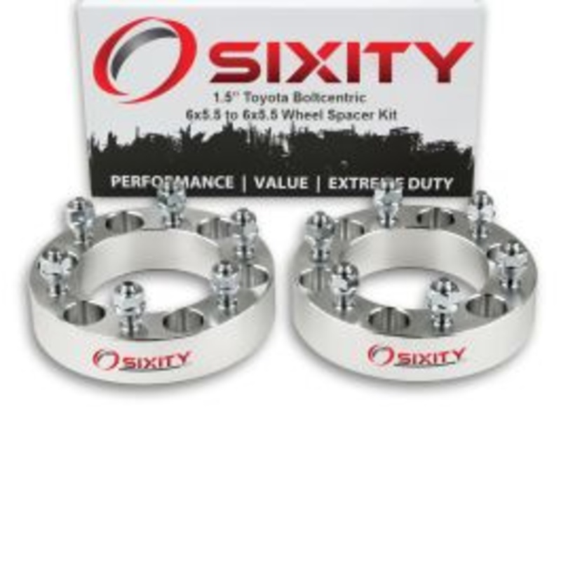 Sixity 2 pc 1.5" Thick Wheel Spacers - Toyota Tacoma Truck - 6x5.5