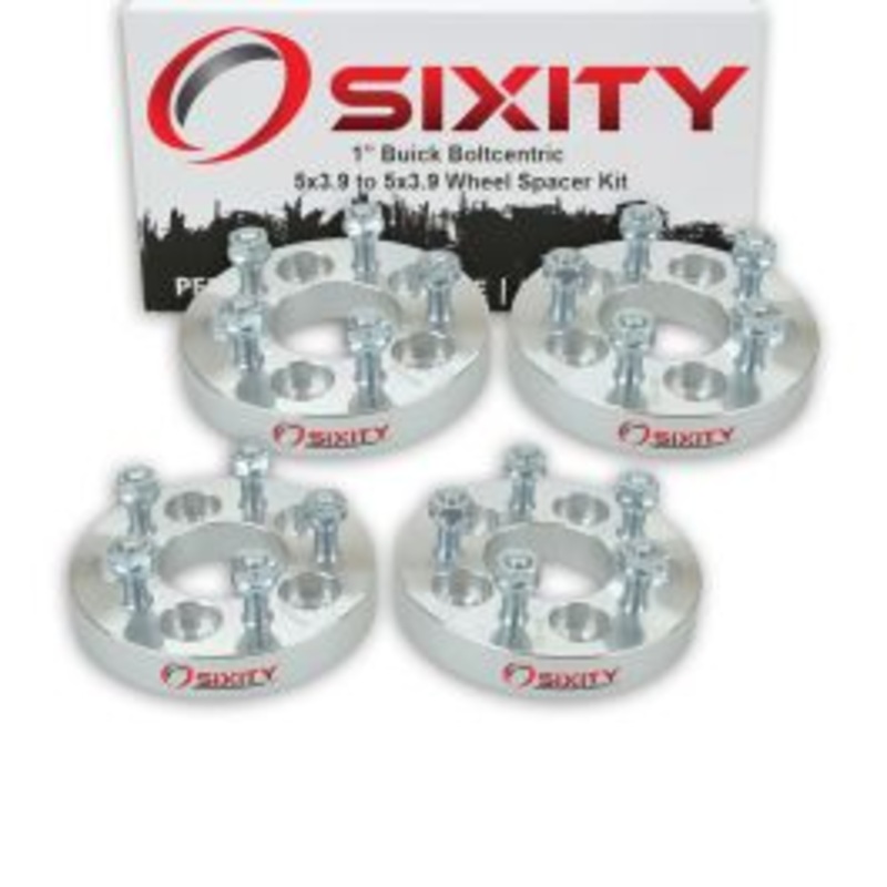 Sixity 4 pc 1" Thick Wheel Spacers - Buick Century Skyhawk Skylark Somerset Regal - 5x3.9