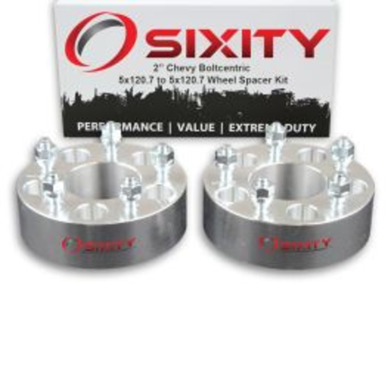 Sixity 2 pc 2" Thick Wheel Spacers - Chevy Camaro Corvette - 5x120.7mm