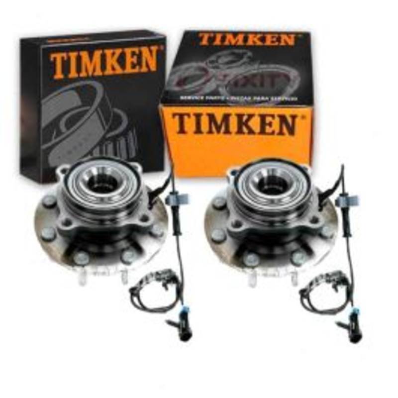 2 pc Timken Front Wheel Bearing Hub Assemblys for 2007-2010 GMC Sierra 3500 HD