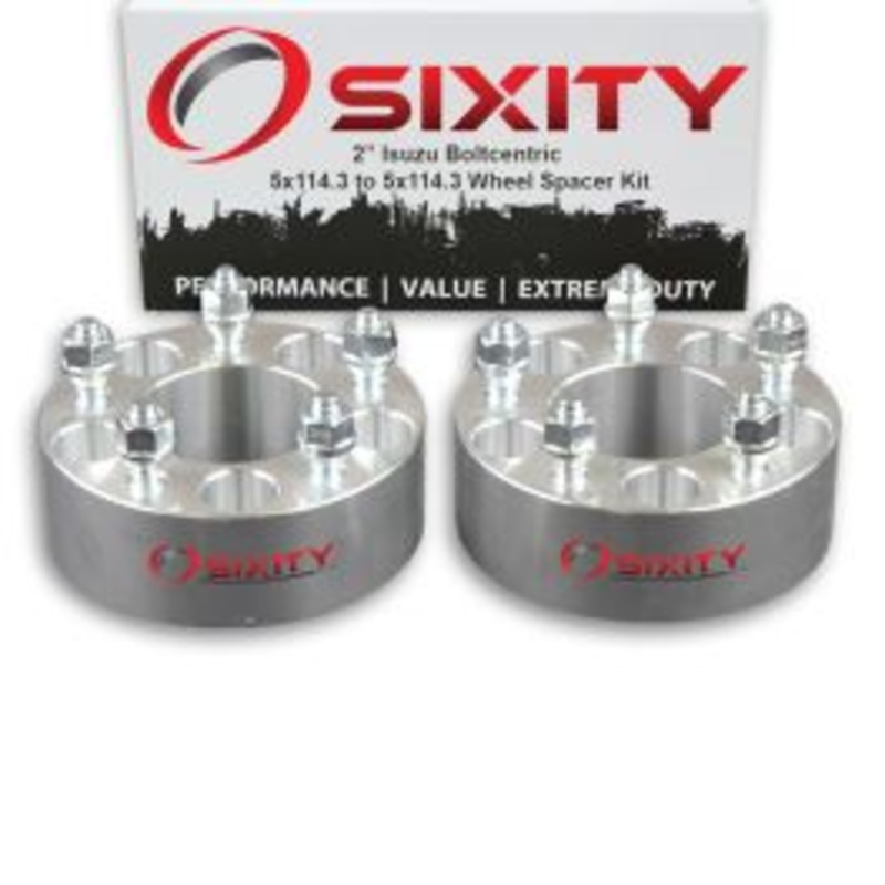 Sixity 2 pc 2" Thick Wheel Spacers - Isuzu Oasis - 5x114.3mm