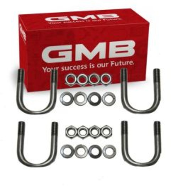 2 pc GMB Rear Shaft Front Center Universal Joint U-Bolt Kit for 2007-2008 Isuzu i-290