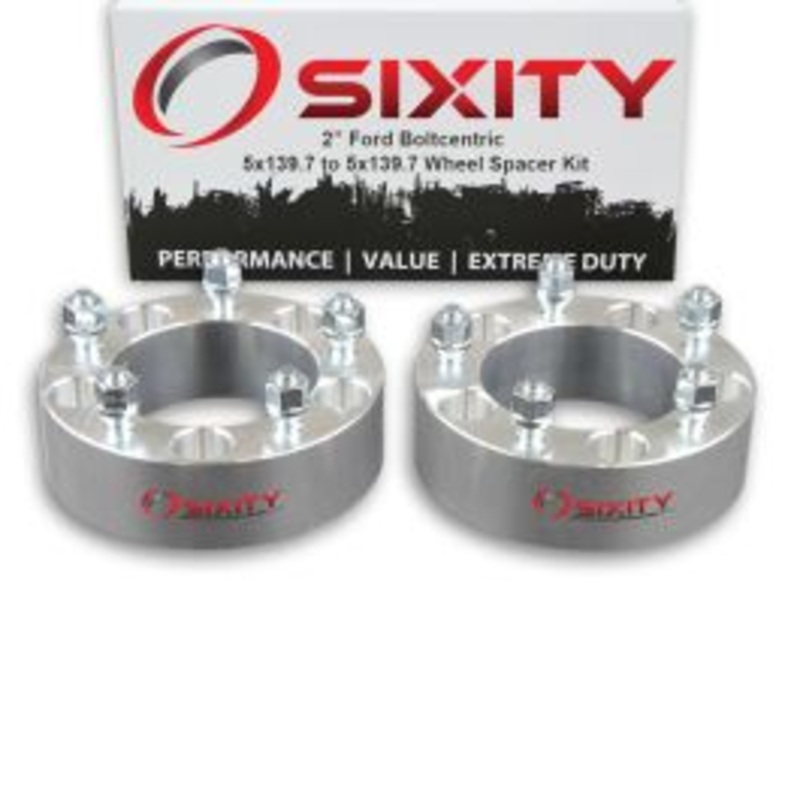 Sixity 2 pc 2" Thick Wheel Spacers - Ford F150 Pickup Truck - 5x139.7mm