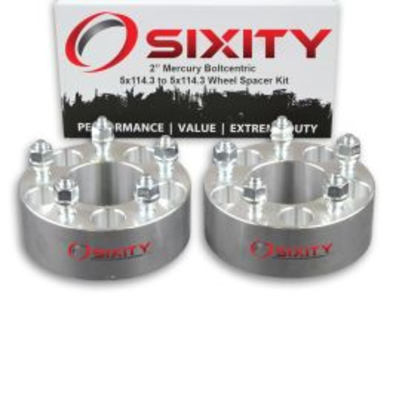 Sixity 2 pc 2" Thick Wheel Spacers - Mercury Mariner Milan - 5x114.3mm