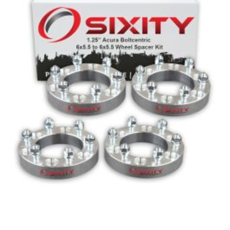 Sixity 4 pc 1.25" Thick Wheel Spacers - Acura SLX - 6x5.5