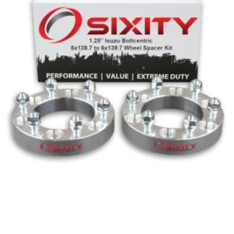 Sixity 2 pc 1.25" Thick Wheel Spacers - Isuzu Rodeo Trooper Truck - 6x139.7mm