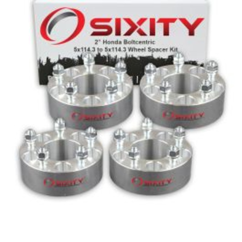 Sixity 4 pc 2" Thick Wheel Spacers - Honda Accord Civic CRV - 5x114.3mm
