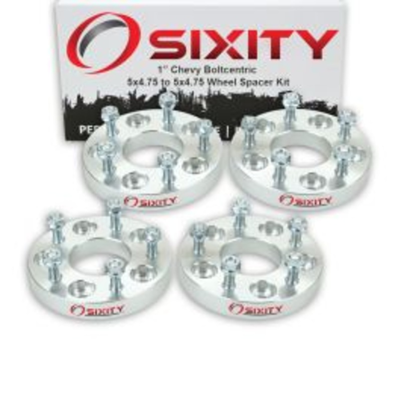 Sixity 4 pc 1" Thick Wheel Spacers - Chevy Camaro Corvette - 5x4.75