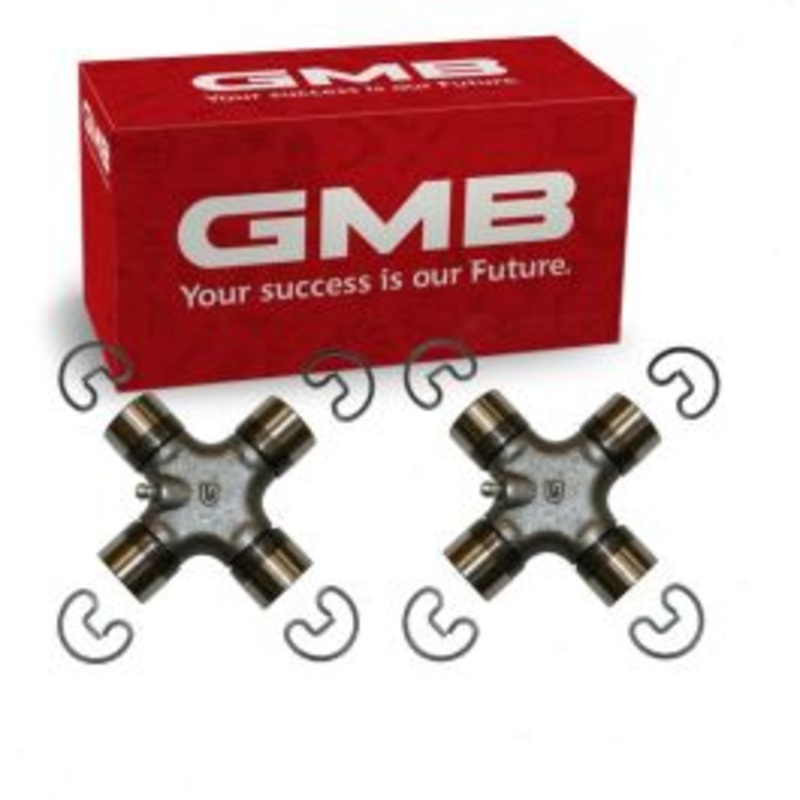 2 pc GMB Rear Shaft Front Center Universal Joints for 1957-1962 Cadillac Series 75 Fleetwood