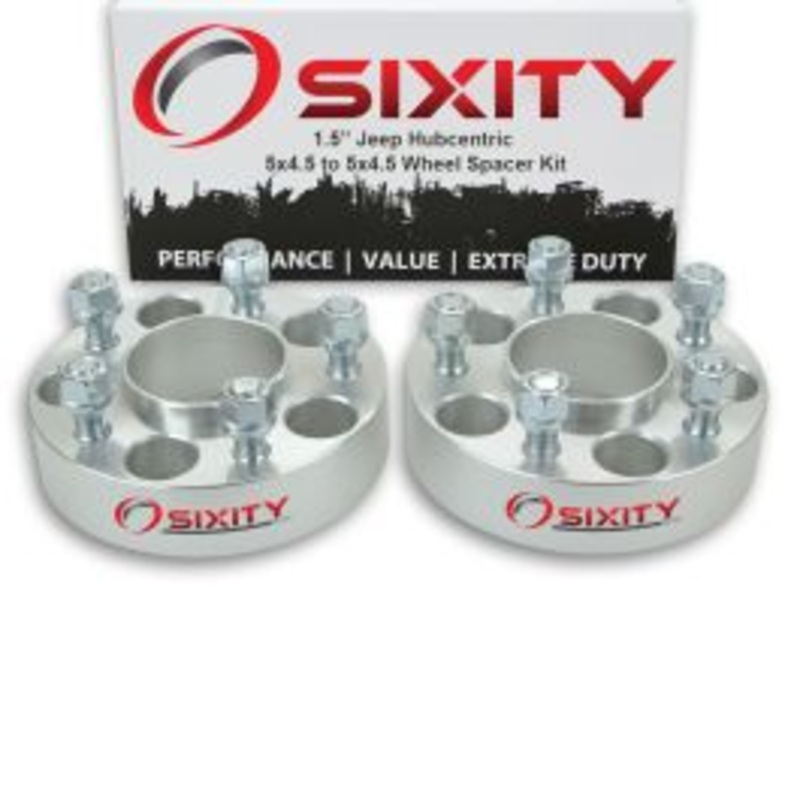 Sixity 2 pc 1.5" Thick Hubcentric Wheel Spacers - Jeep Grand Cherokee Wrangler - 5x4.5