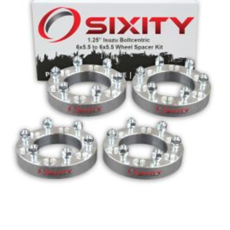 Sixity 4 pc 1.25" Thick Wheel Spacers - Isuzu Rodeo Trooper Truck - 6x5.5