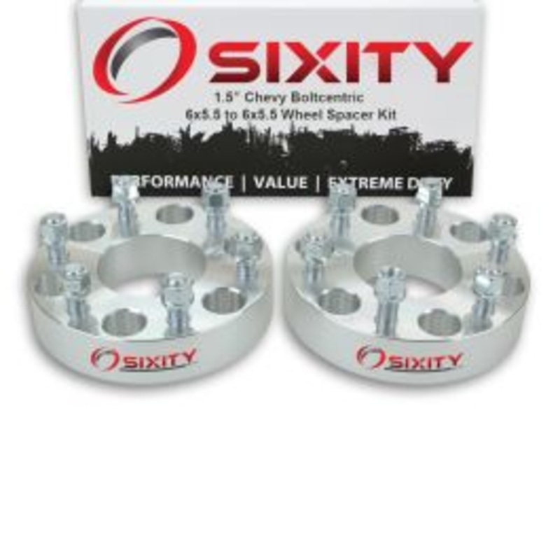 Sixity 2 pc 1.5" Thick Wheel Spacers - Chevy Blazer C2500 K1500 K2500 Suburban 1500 - 6x5.5