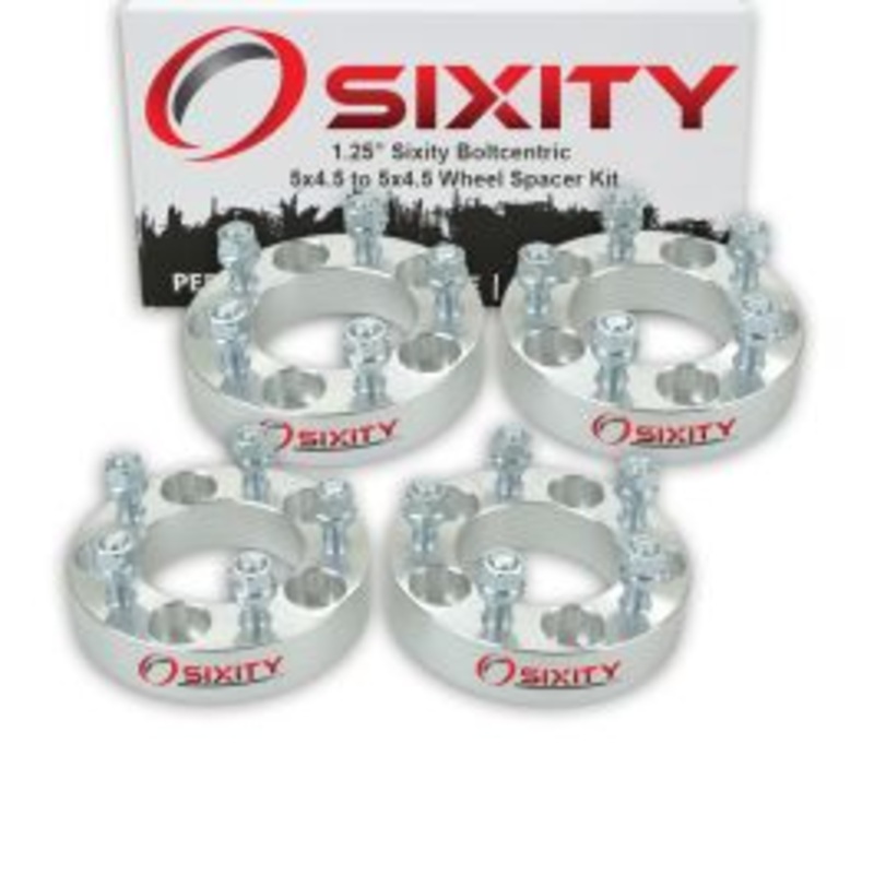 Sixity 4 pc 1.25" Inch Thick 5x4.5 Wheel Spacers 1/2-20tpi 1.25in Studs Lugs
