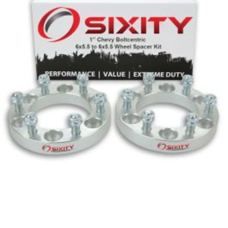 Sixity 2 pc 1" Thick Wheel Spacers - Chevy Astro Avalanche Chevy Pickup Express G30 - 6x5.5
