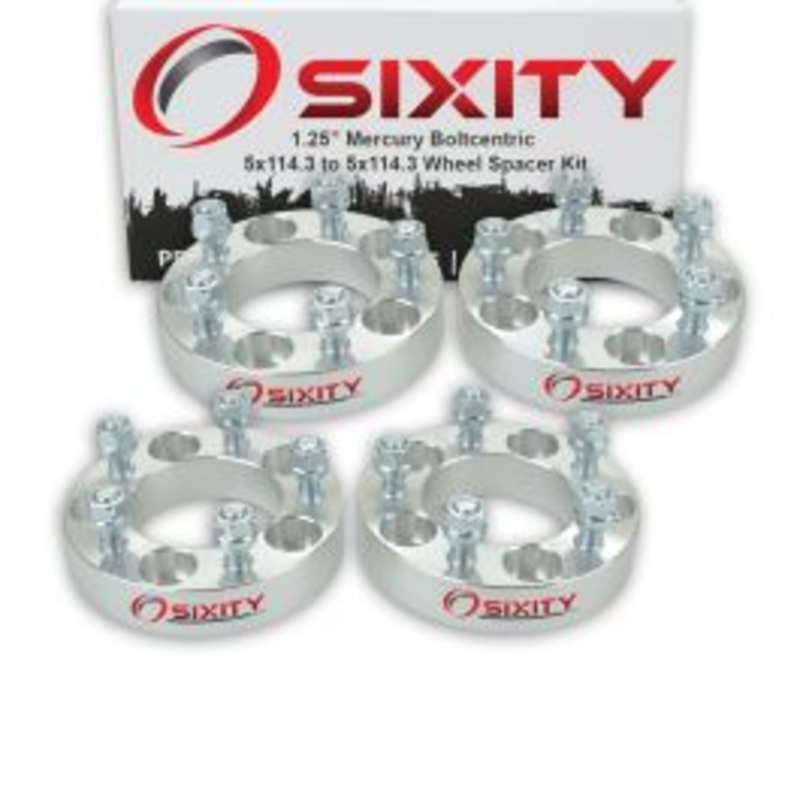 Sixity 4 pc 1.25" Thick Wheel Spacers - Mercury Grand Marquis - 5x114.3mm