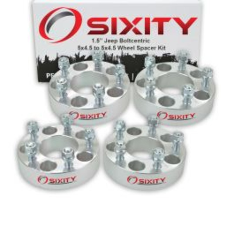 Sixity 4 pc 1.5" Thick Wheel Spacers - Jeep Comanche Grand Cherokee Liberty Wrangler - 5x4.5
