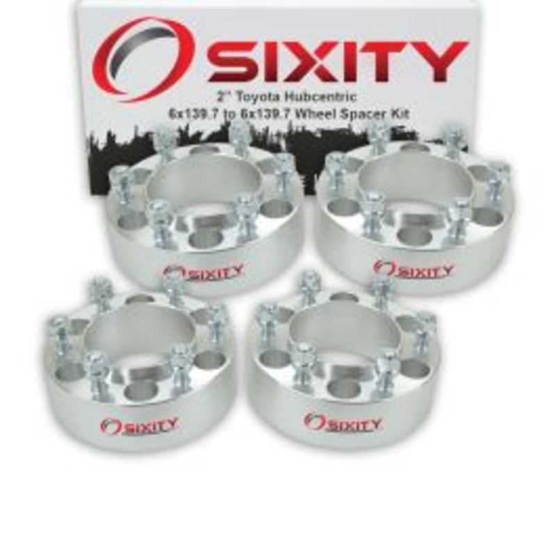 Sixity 4 pc 2" Thick Hubcentric Wheel Spacers - Toyota 4Runner T100 Truck Land - 6x139.7mm