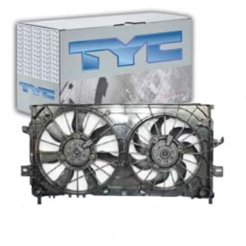 TYC Dual Radiator & Condenser Fan Assembly for 2005-2008 Pontiac Grand Prix 5.3L V8
