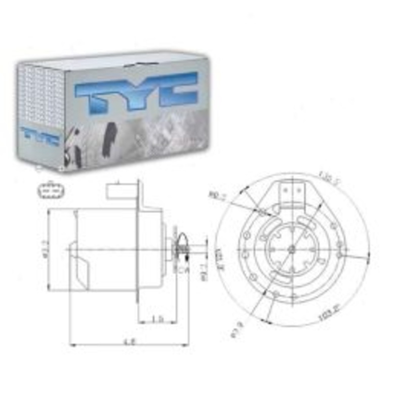 TYC Left Engine Cooling Fan Motor for 1997-2005 Buick Century