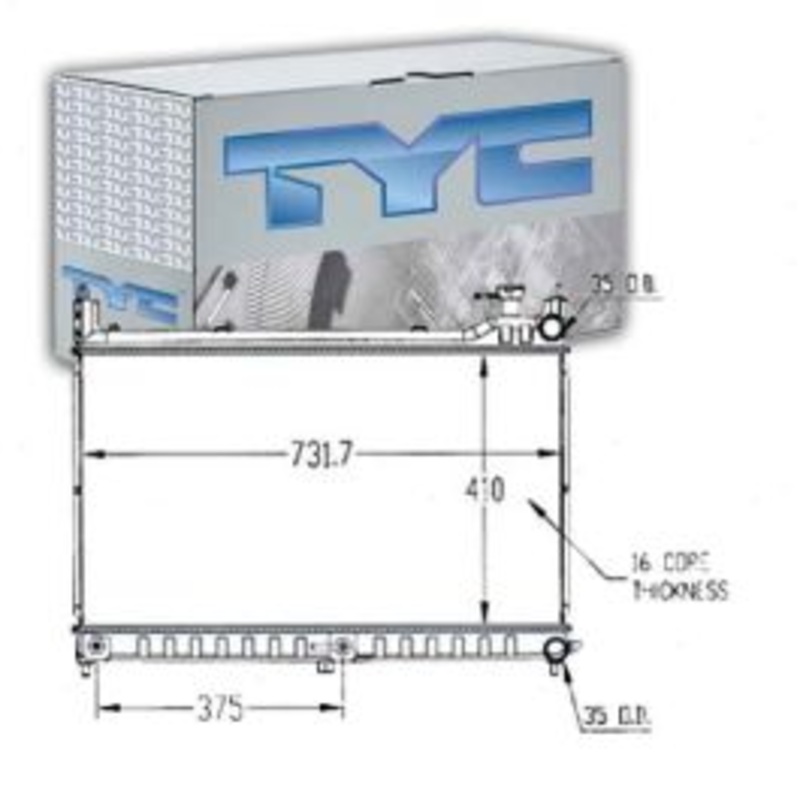 TYC Radiator for 2015-2019 Nissan Murano 3.5L V6