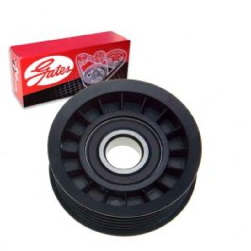 Gates DriveAlign Grooved Pulley Drive Belt Idler Pulley for 1996-1999 GMC K1500 Suburban 5.7L V8