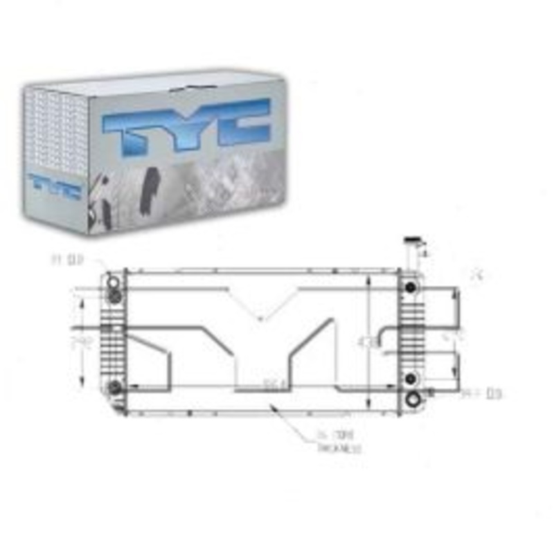 TYC Radiator for 2009-2014 Chevrolet Express 2500 4.8L V8