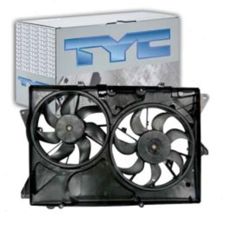 TYC Dual Radiator & Condenser Fan Assembly for 2013-2019 Ford Flex 3.5L V6