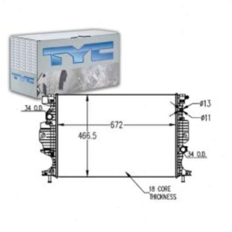 TYC 13321 Radiator Assembly