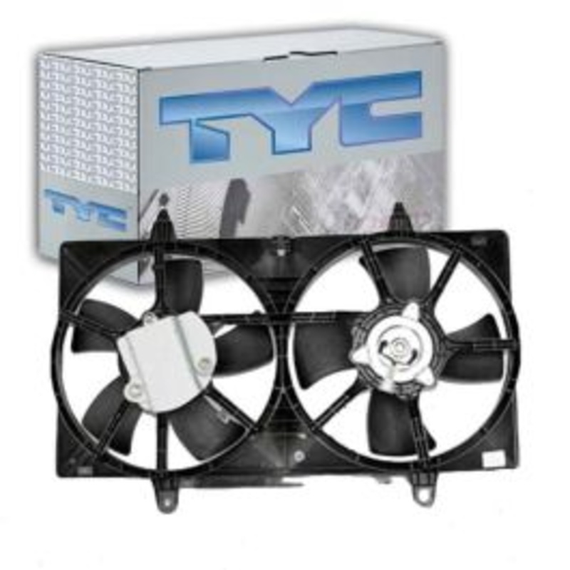 TYC Dual Radiator & Condenser Fan Assembly for 2002-2006 Nissan Altima 2.5L 3.5L L4 V6