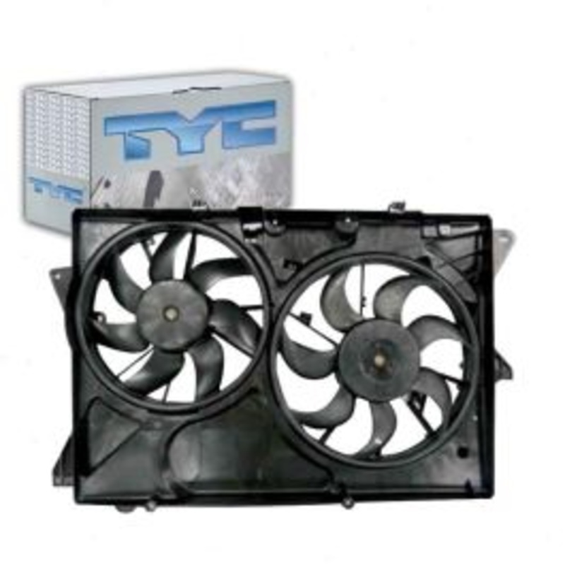TYC Dual Radiator & Condenser Fan Assembly for 2013-2016 Ford Explorer 2.0L 3.5L L4 V6
