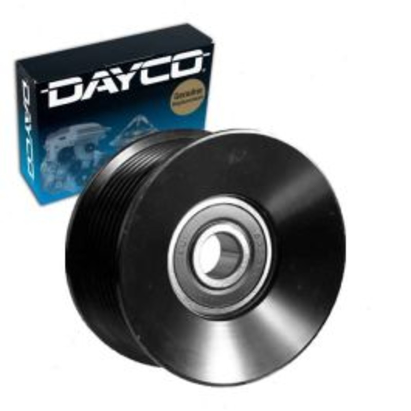 Dayco Grooved Pulley Drive Belt Idler Pulley for 2011-2019 Ford F-250 Super Duty 6.7L V8