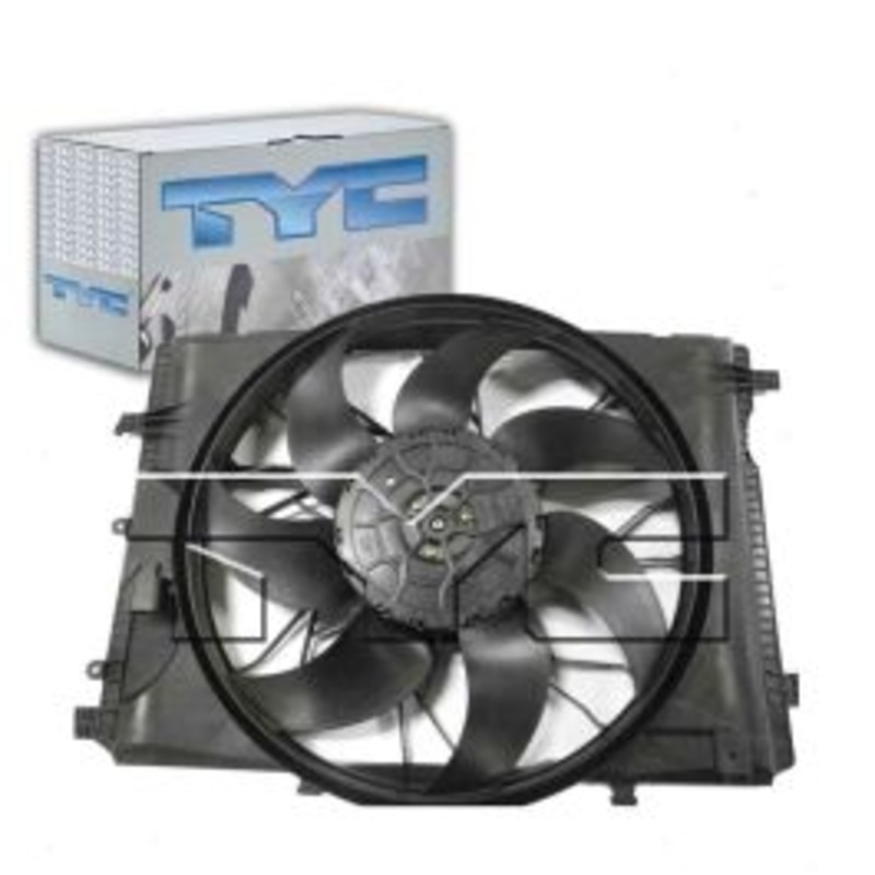 TYC Dual Radiator & Condenser Fan Assembly for 2012 Mercedes-Benz C300 3.0L V6