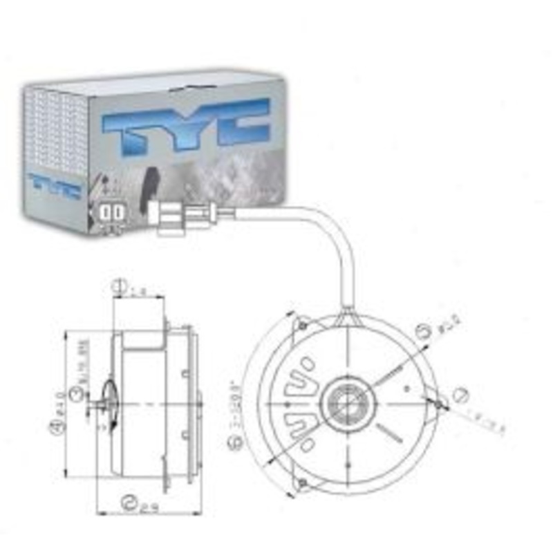 TYC 630790 Engine Cooling Fan Motor